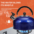 Amosfun Stove Top Whistling Tea Kettle Stainless Steel Teakettle Teapot with Ergonomic Handle Water Boiling Tea Pot for Gas Induction Electric Sto...
