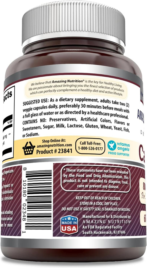 Amazing Formulas Caralluma Supplement | 800 Mg Per Serving | 60 Veggie Capsules | Non-GMO | Gluten-Free | Made in USA...
