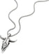 COOLSTEELANDBEYOND Stainless Steel Vintage Goat Bull Skull Pendant Necklace for Man, 30 inches Chain, Gothic Tribal...