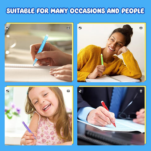 Assorted Mini Mechanical Pencils 0.7 mm Automatic Pencils with Mini Erasers Mini Pens Stationery Supplies for Home, Office, School Supplies, Writi...
