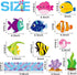 CY2SIDE 89PCS O-Fish-Ally Summer Cut-Outs Decor for Classroom Bulletin Board Border, Summer Tropical Fish Cut-Outs Trim Borders, School Summertime...