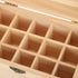FILFEEL Essential Oil Wooden Box 15 Slot Essential Oil Storage Case Pine Wood Essential Oils Organizer Holder for Home, 18.2 x 11.5 x 9 cm...