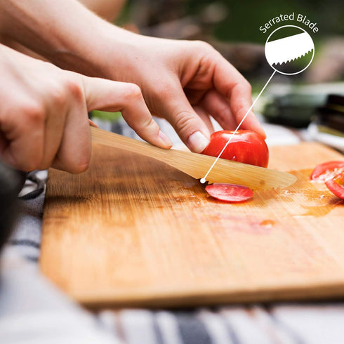 Bamboo Cutlery Set | Bamboo Silverware Set | Knife, Fork, Spoon, Straw| | Bamboo Flatware Set | Bamboo Utensils in Pouch | Wooden Eating Utensils ...