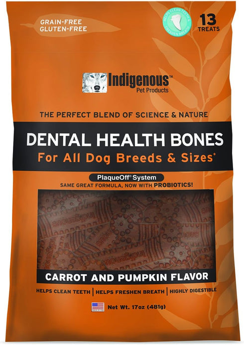 Indigenous Dental Health Bones Carrot Pumpkin Flavor...
