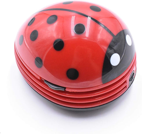 Art&Beauty Red Beetle Shaped Portable Corner Desk Table Top Vacuum Cleaner Mini Cute Vacuum Cleaner Dust Sweeper...