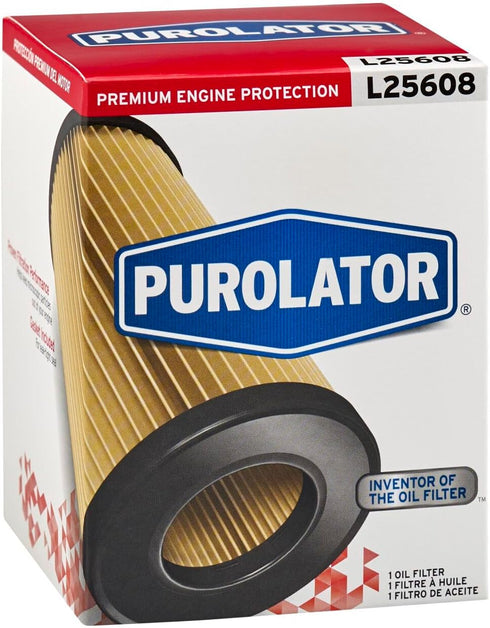 Purolator L25608 Premium Engine Protection Cartridge Oil Filter Compatible With Toyota Camry, RAV4, Highlander, Tacoma, Sienna, Avalon, Lexus RX35...