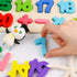 LovesTown Wooden Puzzles for Kids, Number Shape Puzzles Preschool Educational Toys Montessori Toddler Puzzles for Boys Girls...