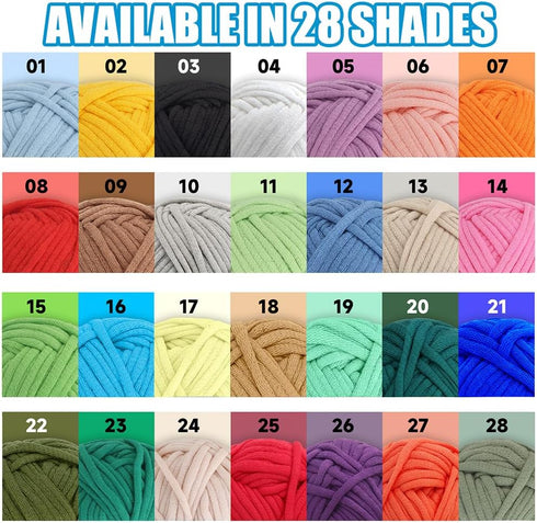 60g Peach Yarn for Crocheting and Knitting;66m (72yds) Cotton Yarn for Beginners with Easy-to-See Stitches;Worsted-Weight Medium #4;Cotton-Nylon B...