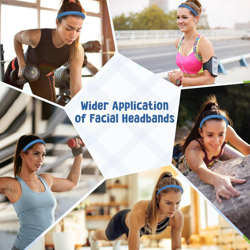 Headbands for Women, Padded Headband Makeup Spa Facial Headband Soft Sponge Hairband Hair Accessories for Washing Face, Makeup Removal, Shower, Sk...