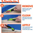 Warner Manufacturing 3-in-1 Caulk Tool for Easy Removal and Application, Scraper, Brush and Applicator,Green...