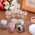 TDOTM Clear Plastic Bead Storage with 30 Pieces Storage Jars Container Bottle with Lid Embroidery Diamond Painting Transparent Accessory Box Organ...