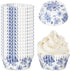 600Pcs Blue Floral Cupcake Liners Chinoiserie White Blue Flower Cupcake Wrappers Paper Disposable Decorative Muffin Brownie Cups for Baking Party ...