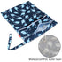 Damero 3Pcs Wet Dry Bag with 2 Zippered Pockets and Snap Handle for Cloth Diaper, Swimsuit, Clothes, Ideal for Travel, Exercise, Daycare, Roomy an...