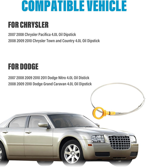 Oil Dip Stick,Engine Oil Dipstick,Oil Dipstick Tool,Car Oil Dipstick Replacement,Fluid Level Indicator Dip Stick,Car Accessories Dip Stick for Che...
