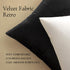 MIULEE Velvet Throw Pillow Covers 18x18 Inch, Pack of 2 - Black, Super Soft Decorative Square Cushion Cases Modern Luxury Home Decor for Sofa, Cou...