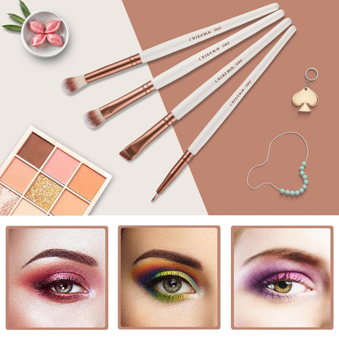 Makeup Brush Set Professional, 12 Pcs Smooth Wooden Handle Makeup Brushes, Multifunctional Make up Brushes for Makeup Beginners and Makeup Enthusi...