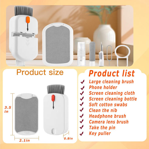 10-in-1 Laptop Screen Keyboard Cleaner Kit - Electronics Cleaning kit Tool for MacBook iPad iPhone Pro Cell Phone, Brush Tool for Tablet, Computer...