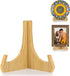 Plate Stands for Display, 6 Inch Plate Holders for Displaying, Bamboo Picture Frame Stand for Tables, Tabletop Easels, Decorative Stand for Platte...