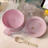 2Pack 28.7oz Wheat Straw Microwave Ramen Bowl Set Noodle Bowls With Lid and Spoon,Improved Easy-Grip Design for On-the-Go - Holds Soup, Rice, Cere...