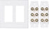 Cable Matters Double Gang Speaker Wire Wall Plate, Gold Plated Speaker Wall Plate with Banana Plug Binding Post for 6 Speakers, White...
