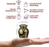 Trupoint Memorials Small Urns for Human Ashes Keepsake, Camouflage and Hunters Decorative Mini Cremation Urn for Adult Men and Women, Golden...