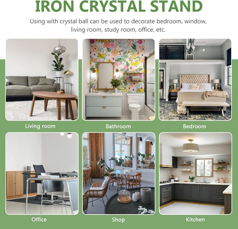 IMIKEYA Metal Crystal Sphere Holder Small Crystal Ball Stand Egg Stand Crystal Ball Holder Crystal Sphere Stand Glass Vase Display Stand Balls Dis...