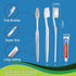 30pcs Disposable Toothbrushes with Toothpaste and Comb Individually Wrapped,10g Toothpaste,7inch Black Comb, Toothbrush for Homeless, Hotel,AirBnb...