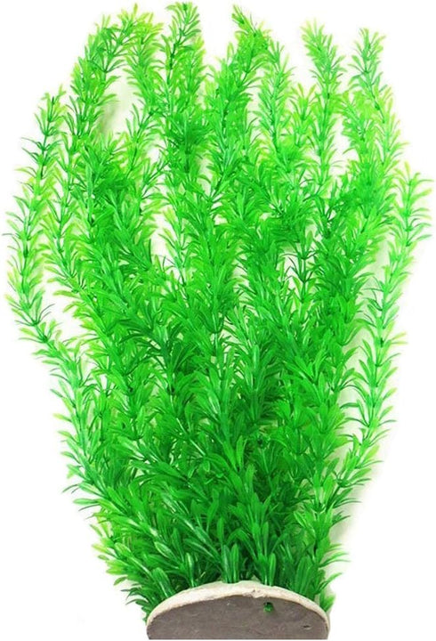 Grass Cluster Aquarium Décor Plastic Plants Extra Large 23 Inches Tall, Green...