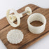 180g 5pcs Cookie Stamps Thickness Adjustable Moon Cake Mold Set, Cookie Press DIY Decoration Hand Press Cutter Cake Dessert Mold...