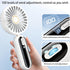 Usb Handheld Fan Portable,Battery Powered Fan with Led Display,Speed Wind Adjustable Slider Travel Fan, 60° Folding Table Fan with Base,Quiet Pers...