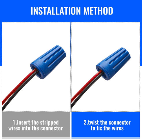 Waterproof Outdoor Electrical Connector Cable Terminal Waterproof Connector Landscape Wire Splice Connector for Building Application Connect Wet L...