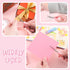 3 Pieces Cute Mini Scissors, Cartoon Cat Paw Stainless Steel Craft Scissors, Folding Stationery Scissors with Safety Cover, Portable Safety Scisso...