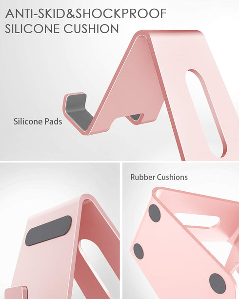 CreaDream Cell Phone Stand, Cradle, Holder, Aluminum Desktop Stand Compatible with Switch, All Smart Phone, iPhone 15 14 13 12 Pro Max Plus Mini X...