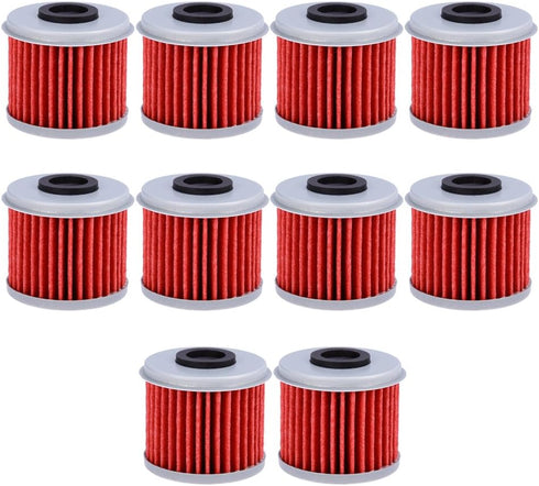 HF116 Oil Filter For ATV Honda TRX450R CRF250X CRF450X CRF250R CRF450R Motorcycle Replaces #15412-MEN-671(Pack of 10)...