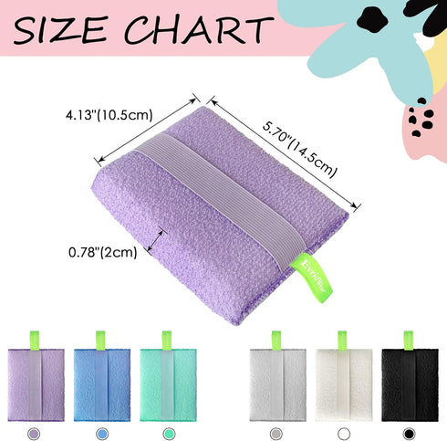 Evridwear Exfoliating Bath Sponge, Daily Skincare Body Scrubbers Loofah Shower Pads with Strap for Body Cleansing, Dead Skin Cell Remover, 3 Count...