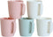 Coffee Mugs Set of 5, 10 Ounce Unbreakable Plastic Cups With Handle, 3 Basic Colors, Dishwasher Safe...