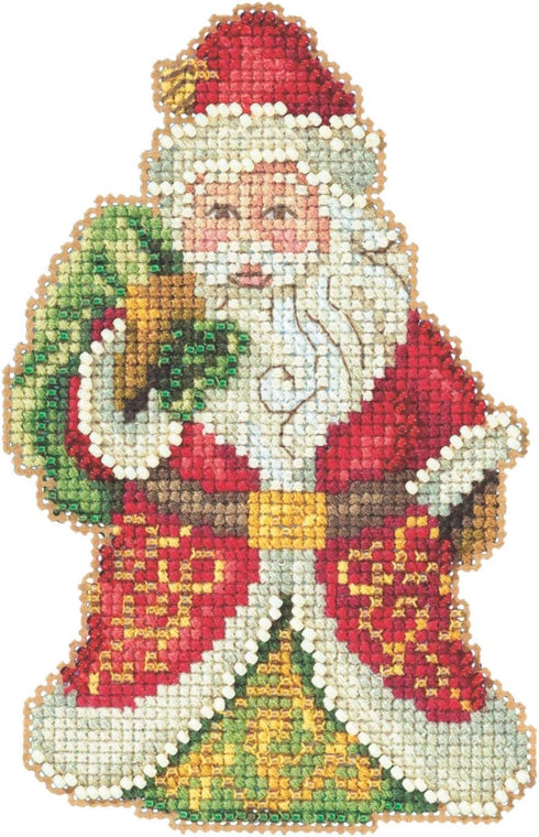 Mill Hill Gift Bearing Santa Beaded Counted Cross Stitch Ornament Kit 2020 Jim Shore...
