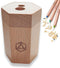 Stockmar Dual Pencil Sharpener FSC Lime Wood for Thin and Thick Pencils - Triangular and Hexagonal Shape - Colour Giants Stockmar, Waldorf Art Sup...