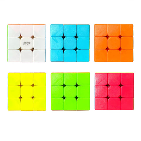 3x3 Speed Cube Stickerless Magic Cube 2.2" Puzzle Game Brain Teaser (3x3 1PK, Rainbow)...