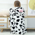 MICHLEY Baby Hooded Swaddling Blanket for Boys Girls, Animal Face Toddler Fall Winter Throw Blankets 0-3 Years(Cow)...
