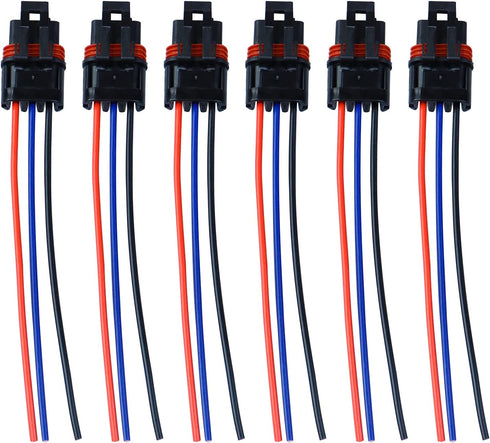 6 Pulse Power Plug Pigtail Connector Compatible with 2018 2019 2020 2021 Polaris Ranger XP 1000 / RZR RS1 General Bus Bar Harness Pigtail Connecto...