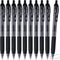 Retractable Black Ink Gel Pens, 10 Pack Quick Dry 0.5mm Fine Point Premium Rolling Ball Gel Pens Refillable for Office School Supply...