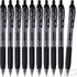 Retractable Black Ink Gel Pens, 10 Pack Quick Dry 0.5mm Fine Point Premium Rolling Ball Gel Pens Refillable for Office School Supply...