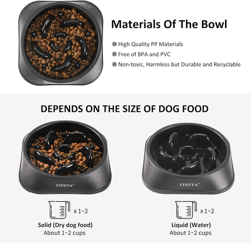 Slow Feeder Dog Bowls Small Breed, Dog Slow Feeder Bowl, Dog Food Bowls Slow Feeder, Small Dog Bowl Slow Feeder, Dog Puzzle Feeder Bowls, Dog Bowl...