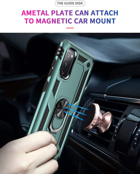 ADDIT Case for Samsung S20 FE Phone Case Samsung Galaxy S20 FE Case, Military Grade, Heavy Duty, with Stand Ring, Support Magnet Car Mount for Sam...