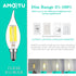AMDTU 4000k LED Chandelier Light Bulbs,Dimmable E12 Daylight White,6w 60Watt Equivalent for Dining Room,Kitchen 6pack,LED Candelabra Light Bulbs...