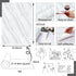Marble Contact Paper Granite Gray/White Wallpaper Glossy Marble Wallpaper Peel and Stick Wallpaper Self Adhesive 15.8? ×197? Countertop Paper for ...