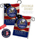 Breeze Decor US Family Honor Garden Flag Armed Forces Navy USN Seabee United State American Military Veteran Retire Official House Banner Small Ya...