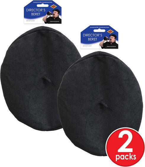 Beistle S60219AZ2 Directors Beret, Black...