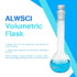 50ML Volumetric Measuring Flask Set NS12/14 Glass Stopper, Graduated, ASTM Class A Borosilicate Glass 3.3 for Laboratory, 2PCS...